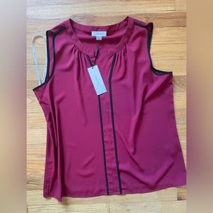 Calvin Klein red and black dress shirt